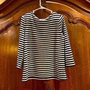 Banana Republic blue/white striped blouse like new